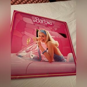 Barbie Bright Pink Photo Grid Wall Calendar 2024 - collectibles